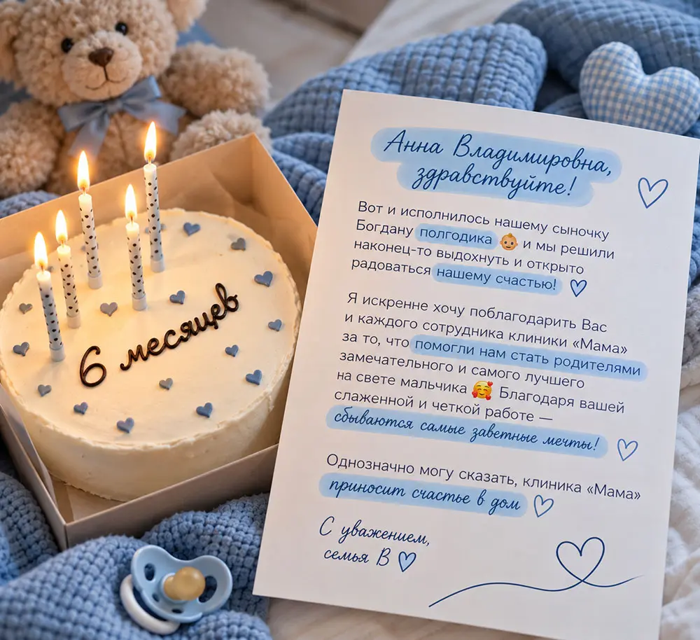 Полгода счастья с нашим Богданом — спасибо Клинике МАМА!
